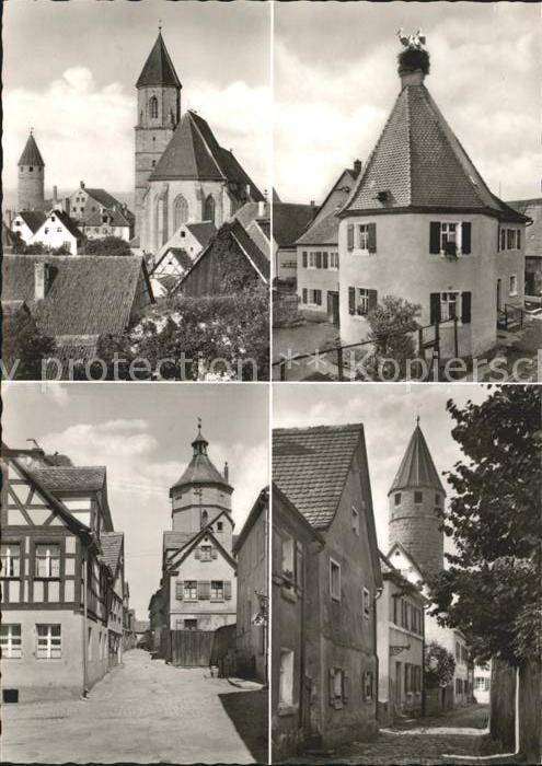 Gunzenhausen Altmuehlsee Prot Kirche und Färberturm
