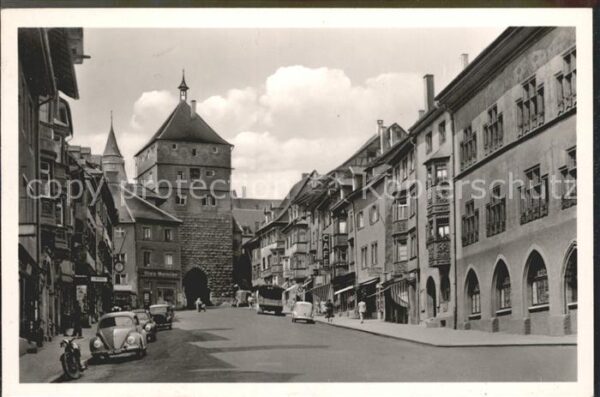 Rottweil Neckar Hauptstrasse mit Schwarzem Tor