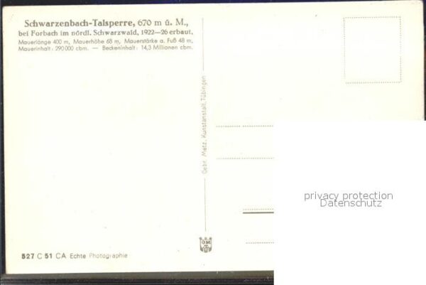 Forbach Baden Schwarzenbach Talsperre – Bild 2