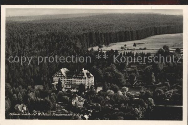 Freudenstadt Schwarzwaldhotel Waldlust Fliegeraufnah