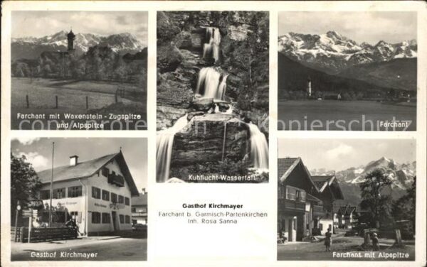 Garmisch-Partenkirchen Farchant mit Waxenstein und Zugspitze G