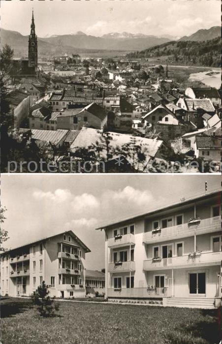 Bad Toelz Stadtblick Bundesbahn Sozialwerk Haus I