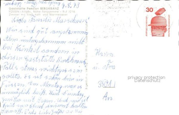 Fuessen Allgaeu Gaststätte Pension Bergkranz – Bild 2
