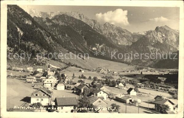 Hinterstein Bad Hindelang mit Kugelhorn und Älplekopf