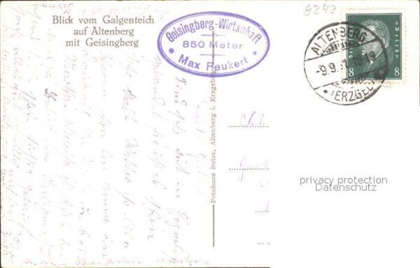 Altenberg Erzgebirge Blick vom Galgenteich mit Geisingberg – Bild 2