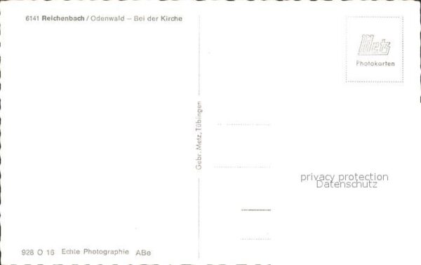 Reichenbach Odenwald Kirche Brunnen Fachwerkhäuser – Bild 2