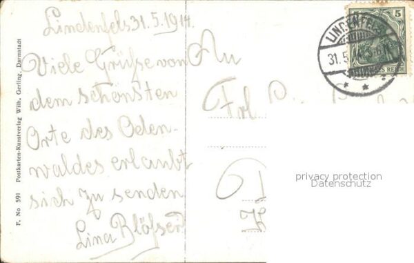 Lindenfels Odenwald Ortsansicht Viehweide – Bild 2