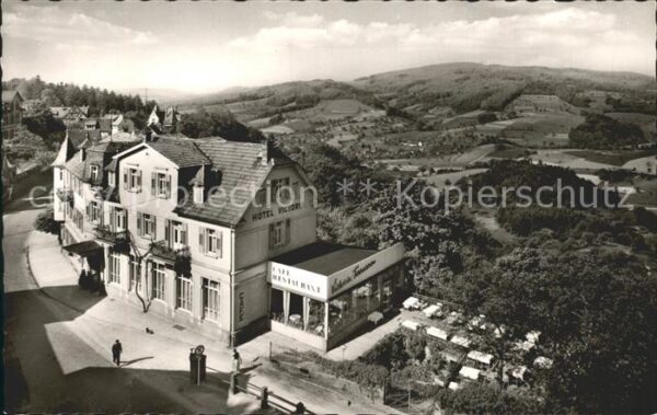 Lindenfels Odenwald Kaffee Terrassen Restaurant Kurhotel Au