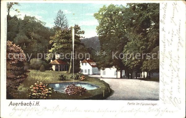 Auerbach Bergstrasse Partie im Fürstenlager Brunnen