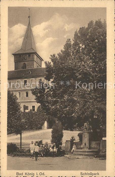 Bad Koenig Odenwald Schlosspark Brunnen