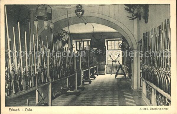 Erbach Odenwald Schloss Gewehrkammer