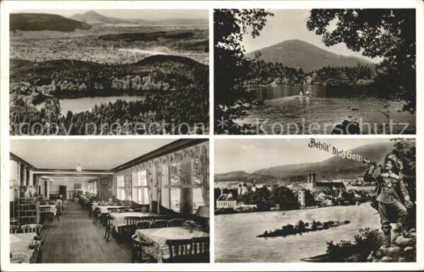 Saeckingen Rhein Panorama Waldcafe Restaurant am Bergsee