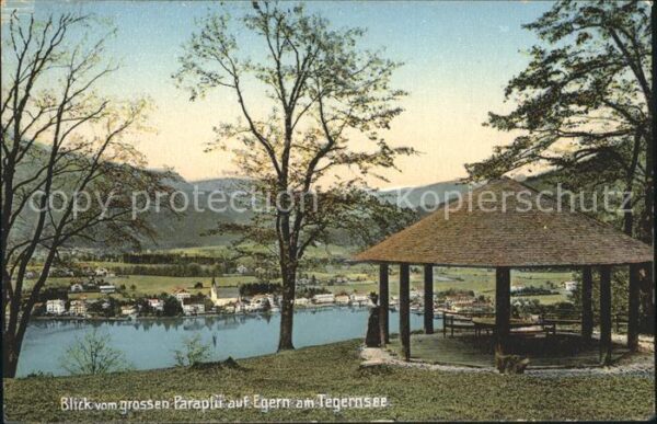 Egern Tegernsee Blick vom grossen Paraplü