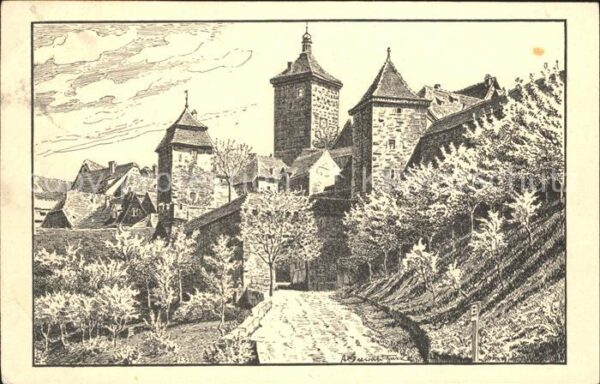 Rothenburg Tauber Äusseres Kobolzeller Tor