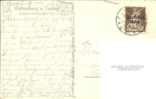 Rothenburg Tauber Äusseres Kobolzeller Tor – Bild 2
