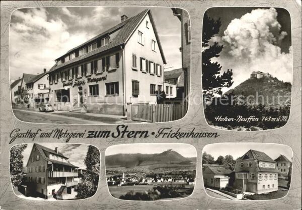 Frickenhausen Wuerttemberg Gasthof Zum Stern Panorama Hohen Neuffe