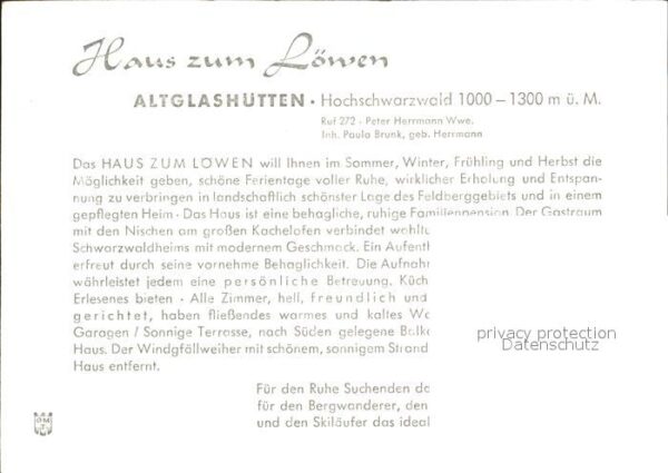Altglashuetten Haus zum Löwen Gasträume Zimmer – Bild 2