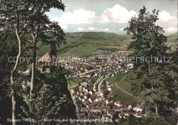 Ebingen Blick von der Schleicherhütte