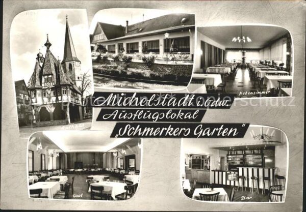 Michelstadt Rathaus Schmerkers Garten Blick auf Ter