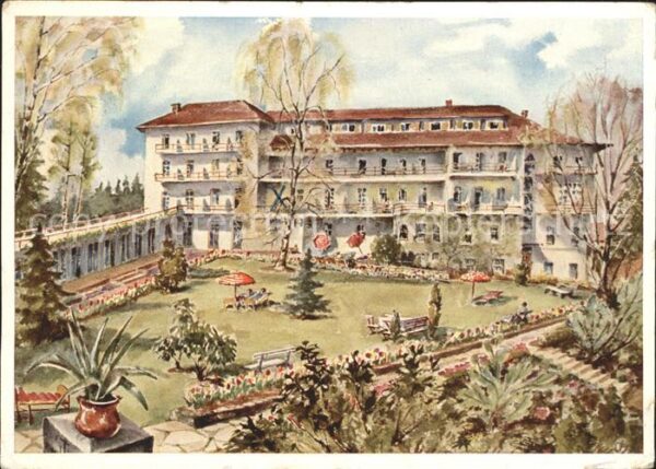 Bad Woerishofen Sanatorium Irmgard Künstlerkarte