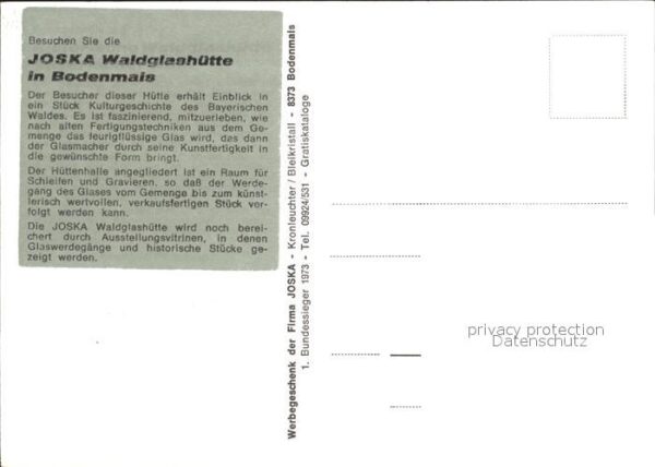 Bodenmais Joska Waldglashütte – Bild 2