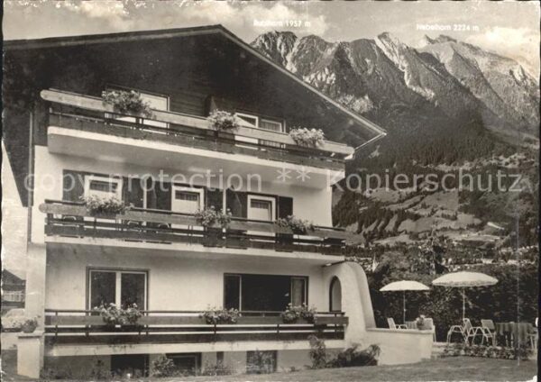 Oberstdorf Gästehaus Ackermann mit Rubihorn und Ne