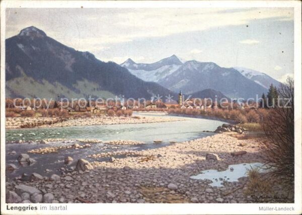 Lenggries im Isartal Panorama