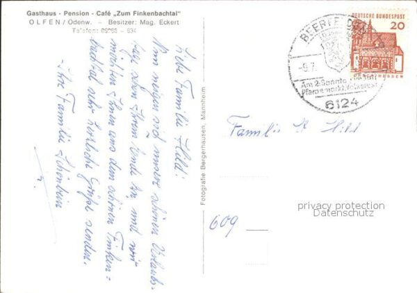 Olfen Odenwald Panorama Gasthaus Pension Zum Finkenbac – Bild 2