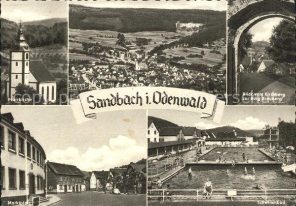 Sandbach Hessen Total Pfarrkirche Burg Breuberg Marktpl