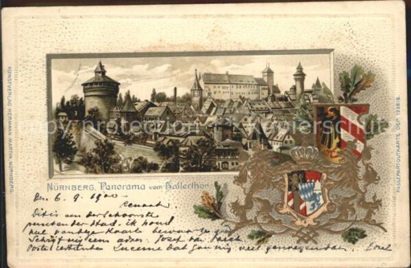 Nuernberg Panorama vom Hallerthor