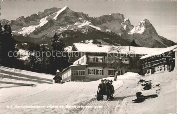 Garmisch-Partenkirchen Gschwendtnerbauer Schlittenfahrt