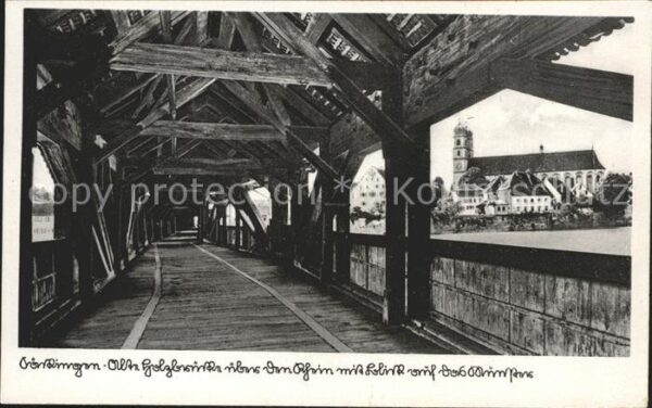 Bad Saeckingen Rheinbrücke aus Holz