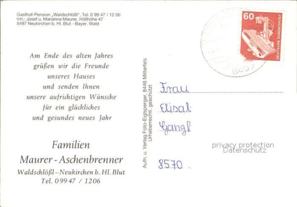 Neukirchen Heilig Blut Gasthaus Pension Waldschlößl – Bild 2
