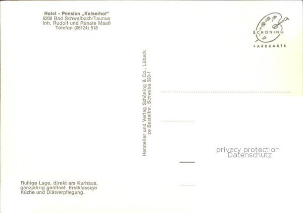 Bad Schwalbach Hotel Pension Kaiserhof – Bild 2