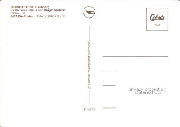 Kirchheim Hessen Gasthaus Eisenberg – Bild 2
