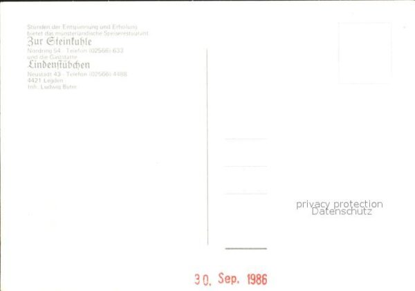 Legden Restaurant Lindenstübchen – Bild 2