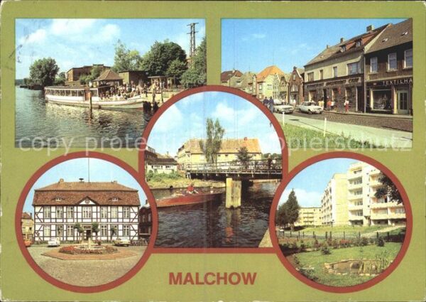Malchow Lange Strasse Rathaus Drehbrücke