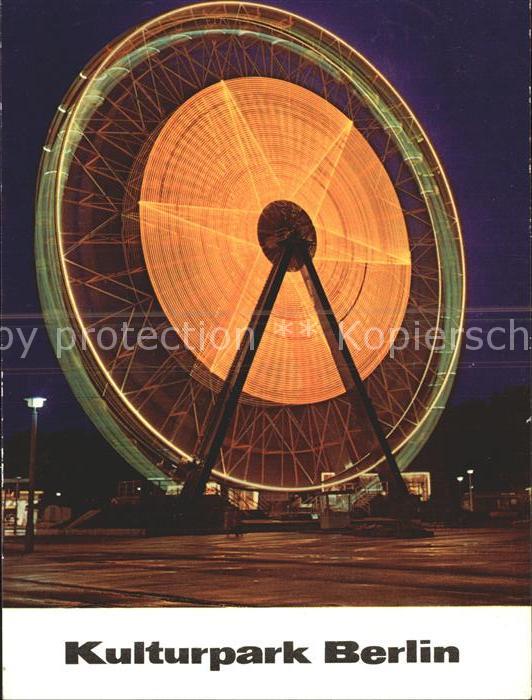 Berlin Kulturpark Riesenrad bei Nacht