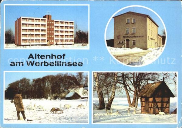 Altenhof Eberswalde am Werbellinsee im Winter