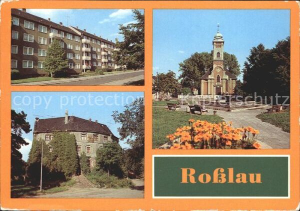 Rosslau Elbe Burg Schillerplatz