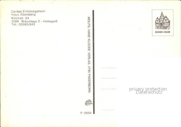 Braunlage Caritas Erholungsheim haus Ebersberg – Bild 2