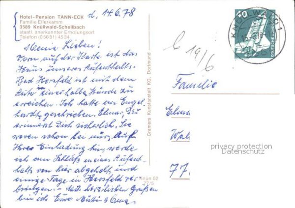 Knuellwald Hotel Pension Tann-Eck Fliegeraufnahme – Bild 2