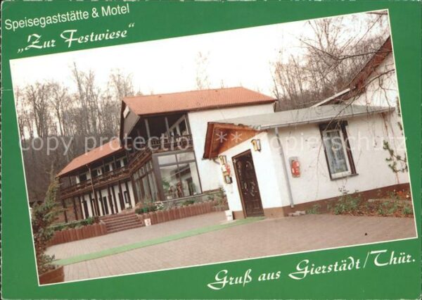 Gierstaedt Kleinfahner Restaurant Motel zur Festwies