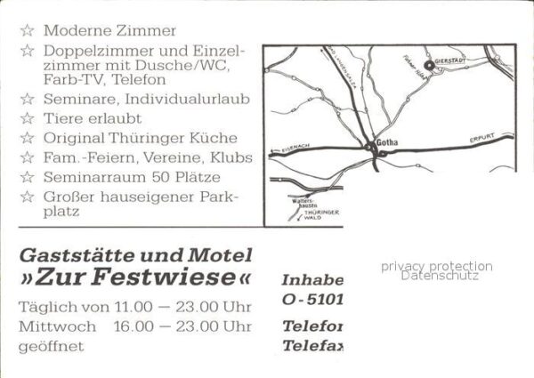 Gierstaedt Kleinfahner Restaurant Motel zur Festwies – Bild 2