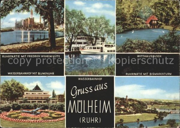 Muelheim Ruhr Ruhr mit Friedrich Wilhelm Hütte Wittha