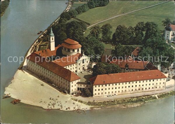 Kelheim Fliegeraufnahme Kloster Weltenburg Dona