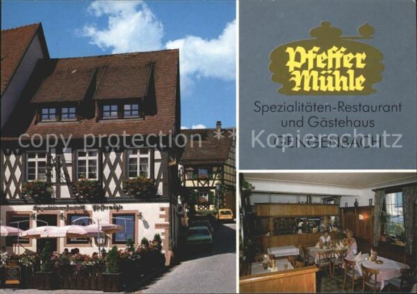 Gengenbach Restaurant Pfeffermühle mit Gästehaus