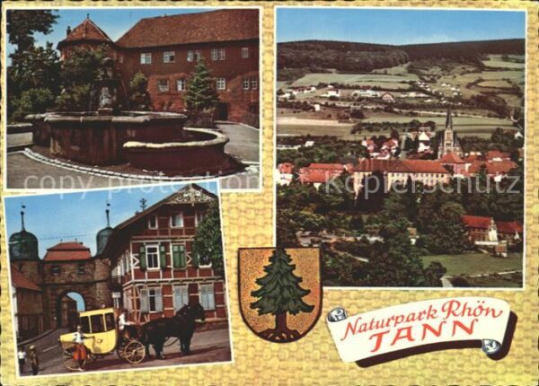 Tann Rhoen Naturpark Rotes Schloss Stadttor Postku