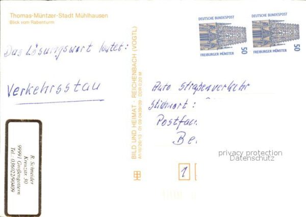 Muehlhausen Thueringen Thomas Müntzer Stadt Rabenturm – Bild 2