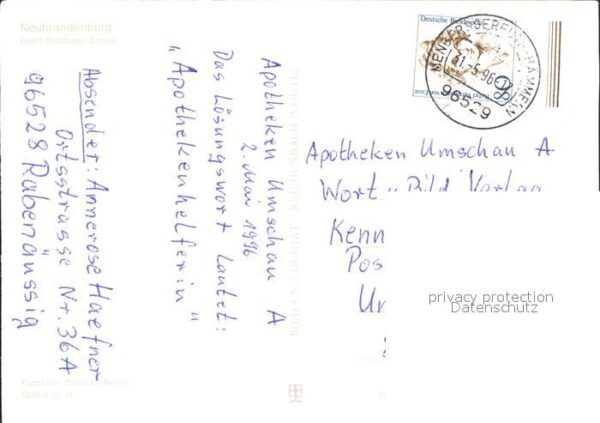 Neubrandenburg Ernst Thälmann Strasse – Bild 2
